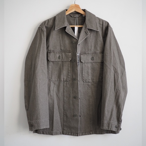 Lemaire denim shirt soft jacket Uniqlo women’s new - Picture 1 of 9